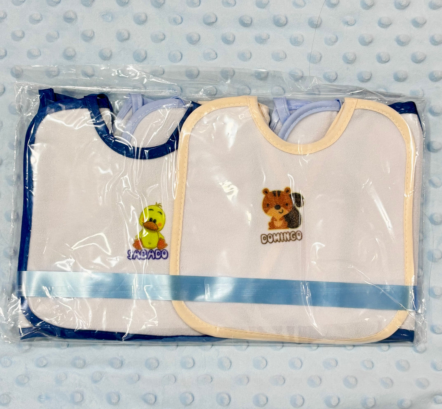 SEMANARIO DE BABEROS ESTAMPADOS X7