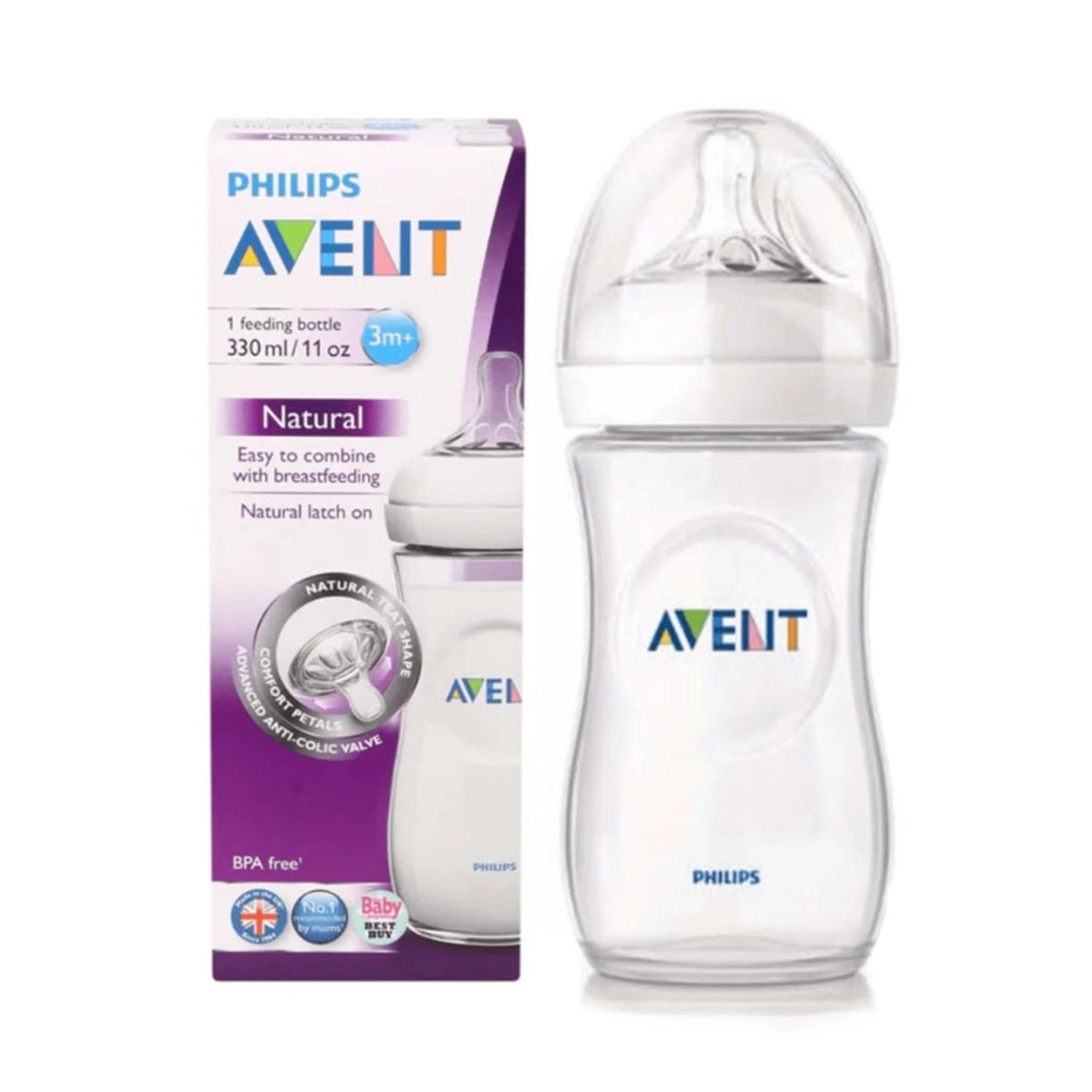 TETERO AVENT CON CHUPO ANTI REFLUJO