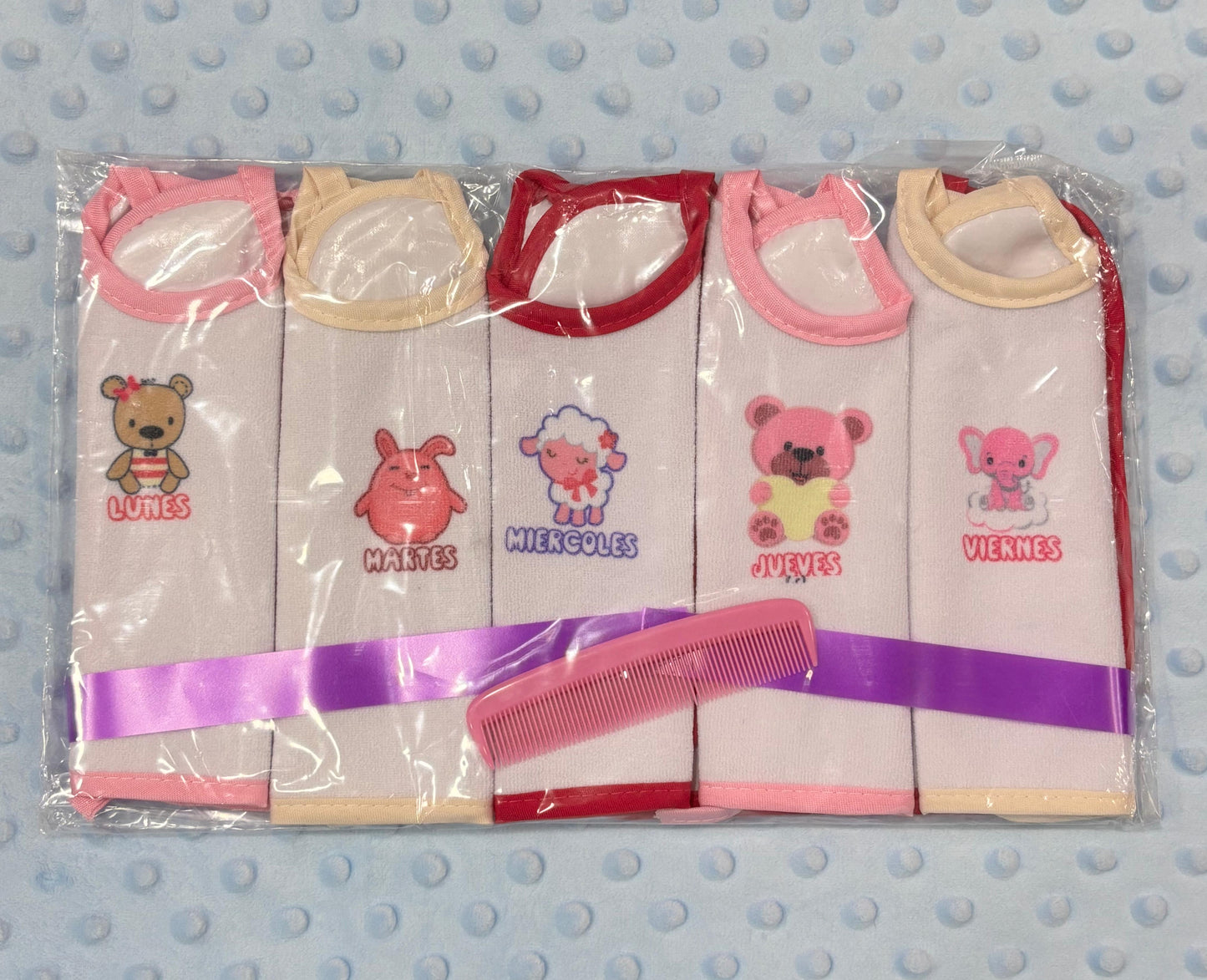 SEMANARIO DE BABEROS ESTAMPADOS X7