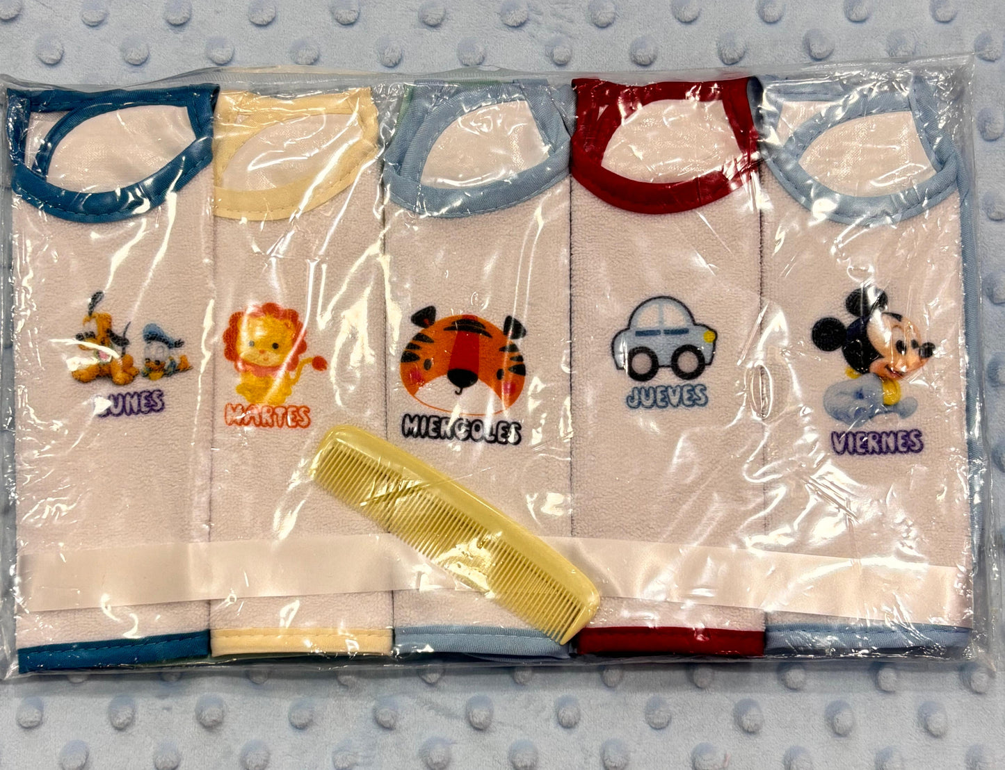 SEMANARIO DE BABEROS ESTAMPADOS X7