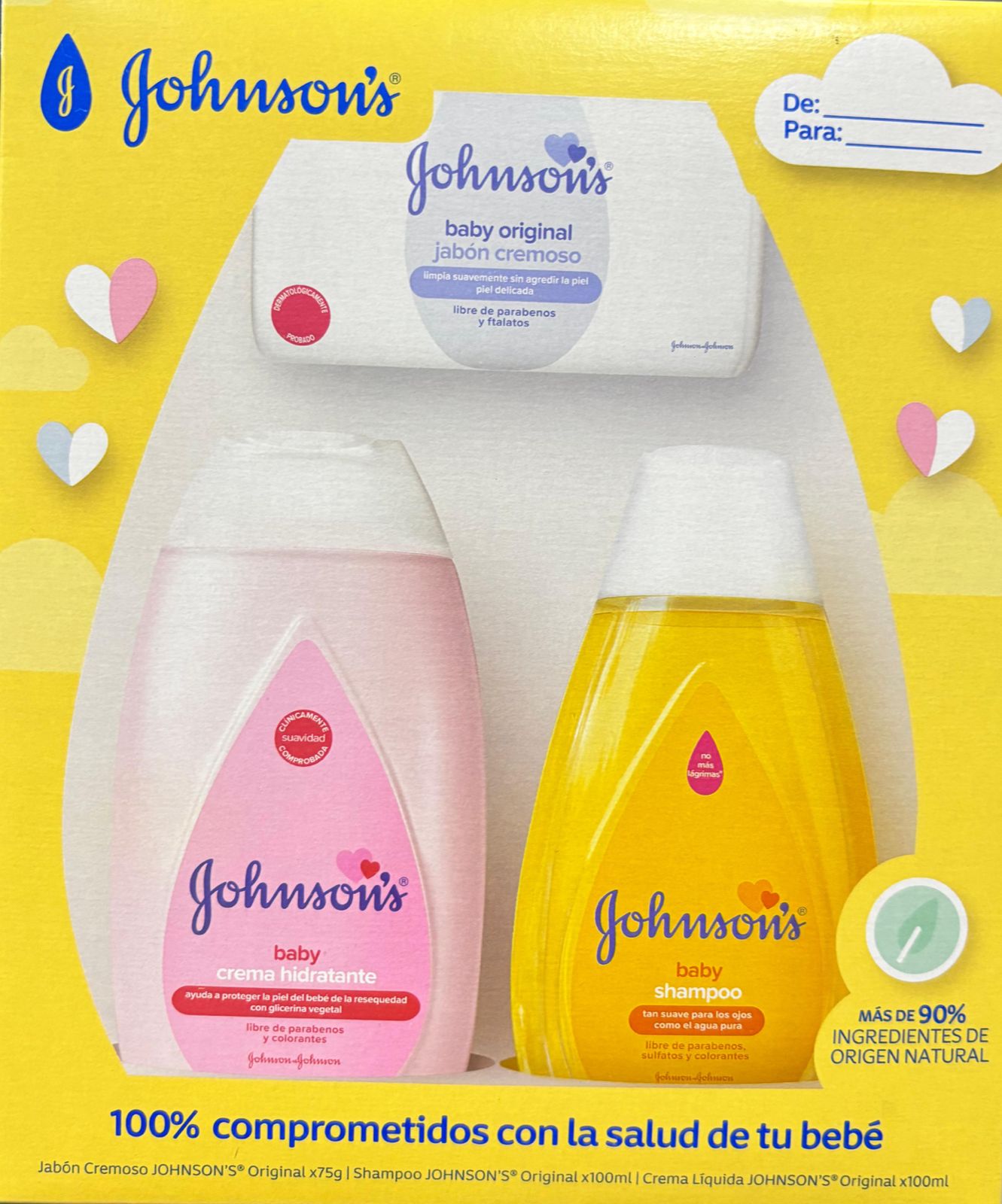 KIT DE BAÑO JOHNSON'S BEBÉ